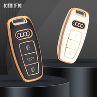 Fashion TPU Car Remote Key Case Cover Fob For Audi A6 A7 A8 C8 Q8 D5 E-Tron Protector Keyless Shell Accessories