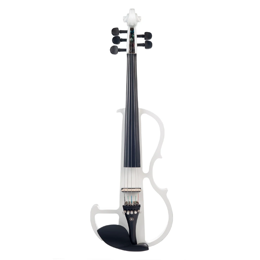 Electronic E Violin 4/4 Electric Violin Solid Wood Fiddle 5 Strings Violino Silent Violin Musical Instruments With Case