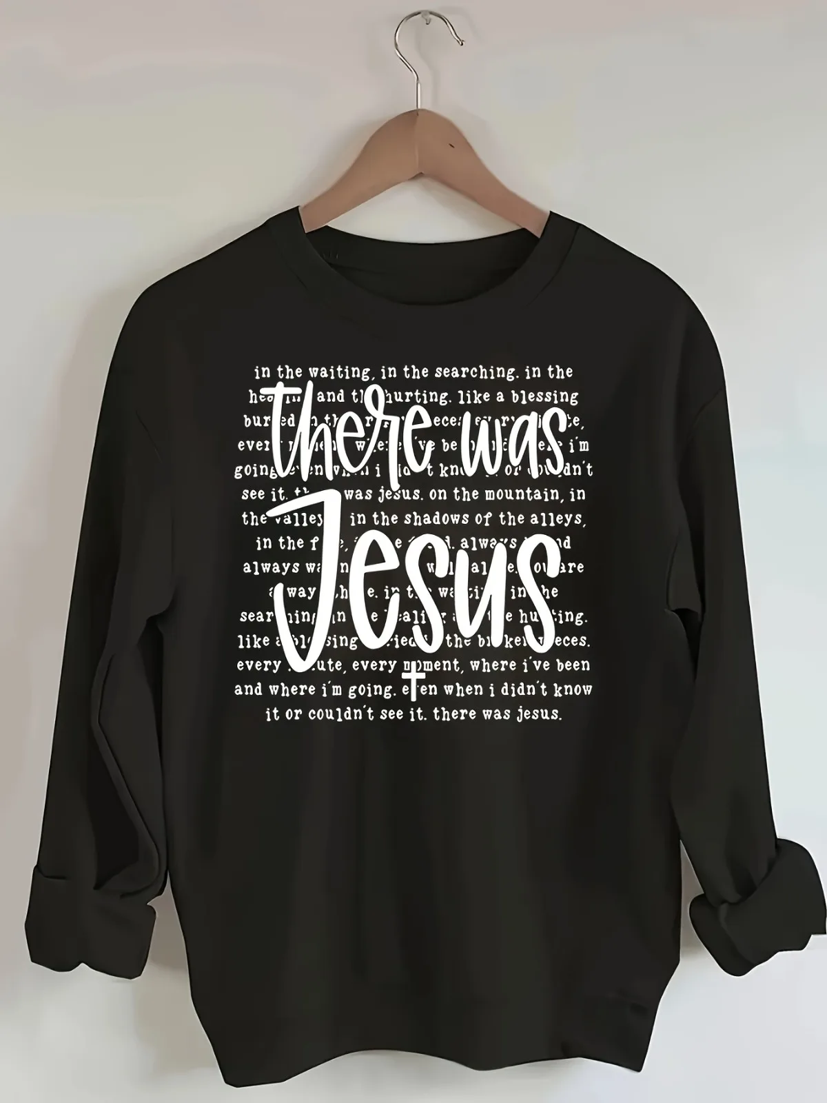 여성 캐주얼 패셔너블 레터 패턴 프린트 후드티 편안한 라운드 넥 풀오버 휴일 선물 의류 고스 스타일에 적합