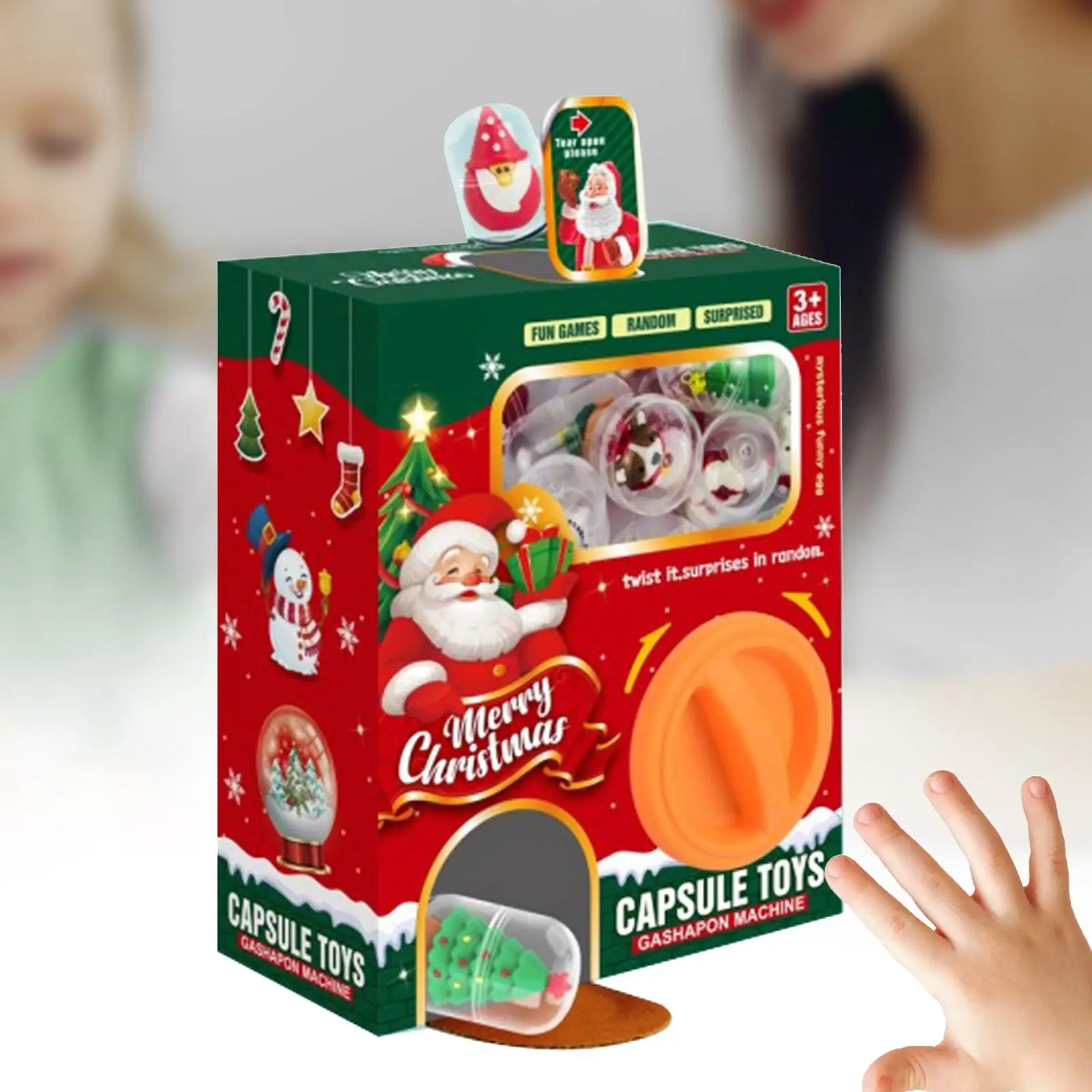 

Праздничный праздничный автомат с когтями — веселое торговое устройство для рождественских фигурок