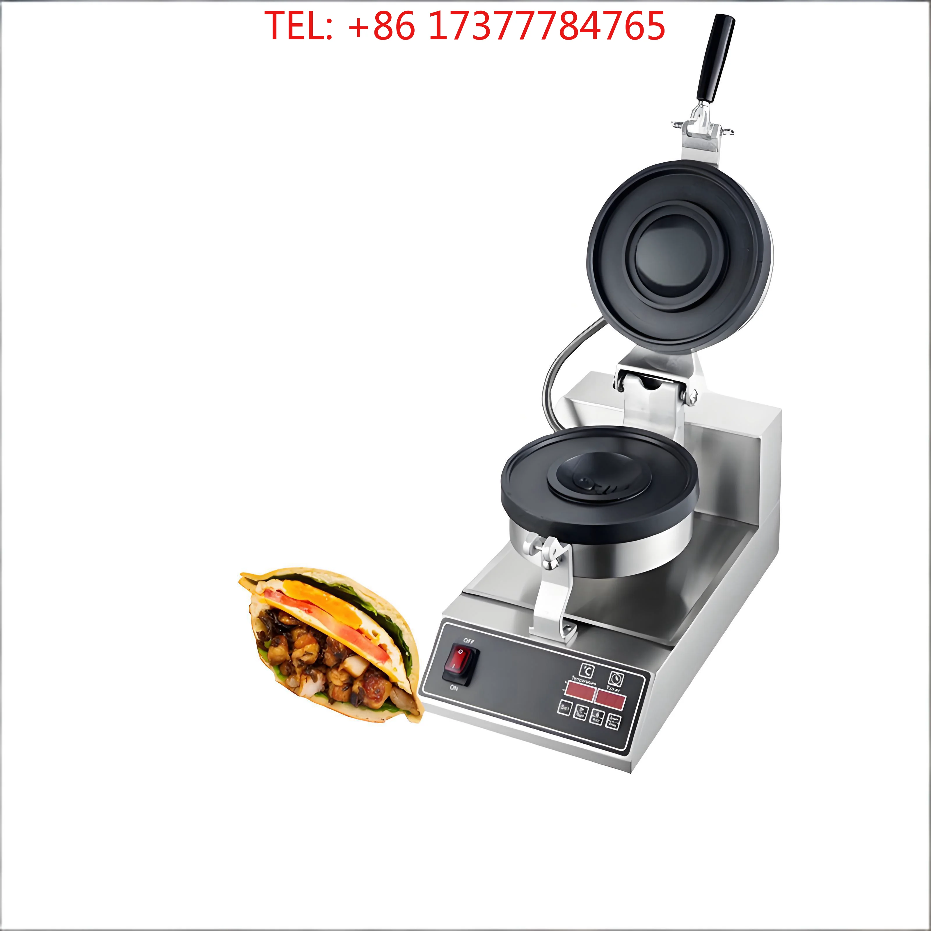 Food tools Commercial Single Use Burger Press Machine Digital Sandwich Maker Non-stick Pan 11 cm Hamburger Waffle