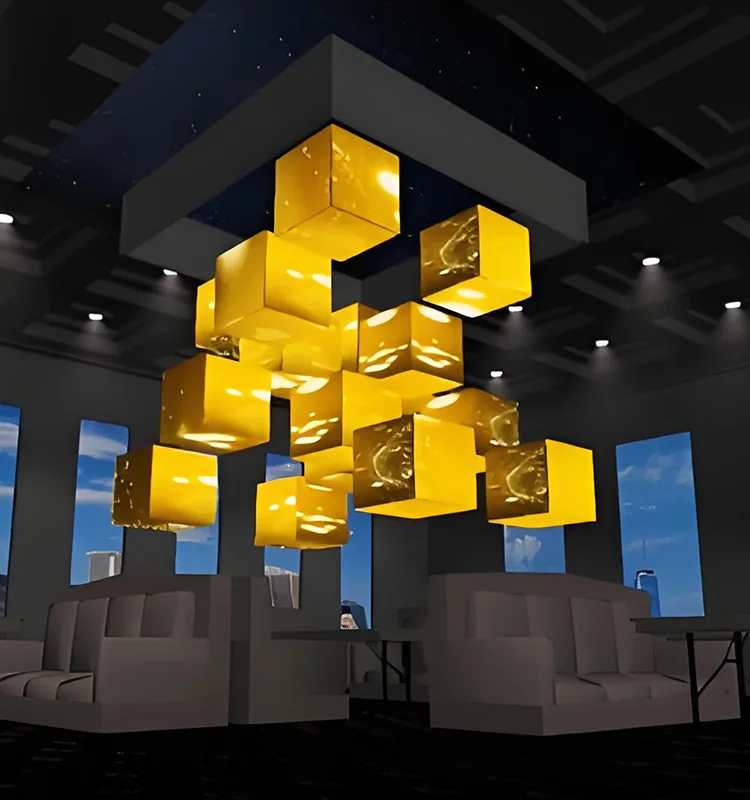 P2 P3 شاشة LED خارجية مكعبة 4G Wifi المكعب السحري للمتجر والمطاعم الإعلان الإبداعي 4/5 شاشة LED جانبية #3