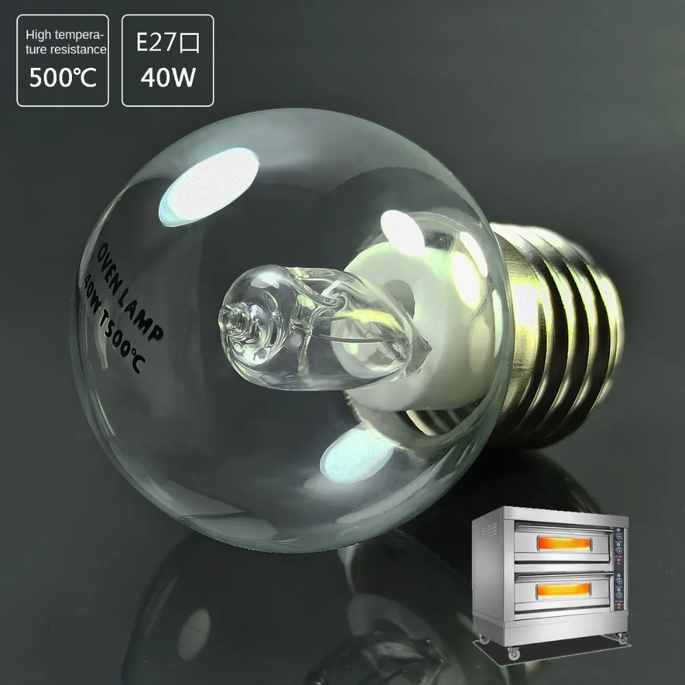 Gorąca lampa do piekarnika E27 40W Żarówka solna Żarówka Filamentowa Lampa do okapu kuchennego Wysoka temperatura Odporność na ciepło Odporność na światło 500 stopni