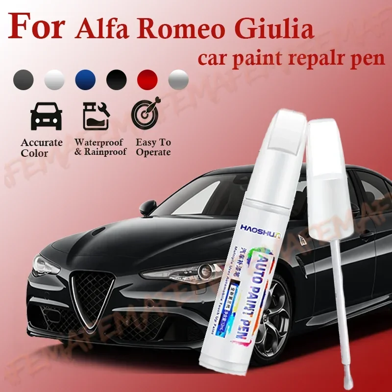 For Alfa Romeo Giulia 2010-2025  Paint Repair Pen Touch Up Scratch Remover DIY Auto Accessories Black White Blue  Grey pintura