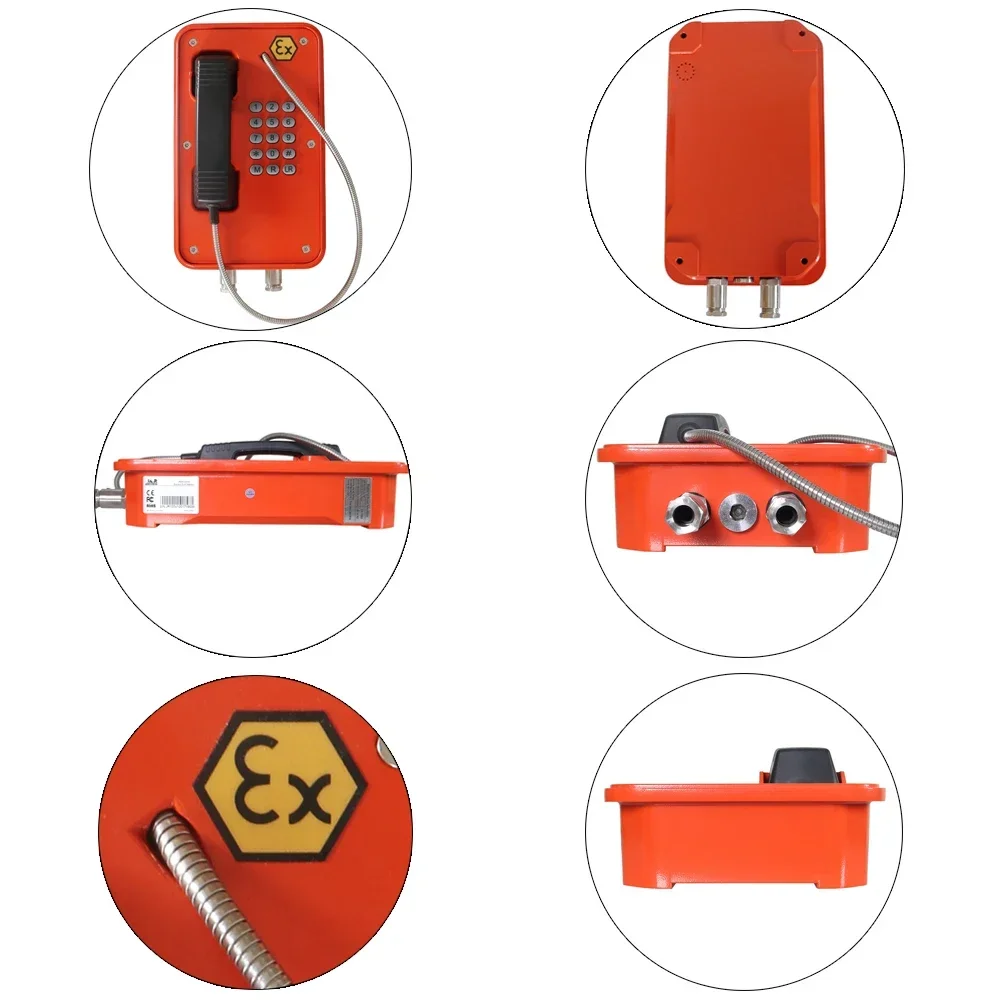 Weatherproof Intrinsically Safe VoIP Explosion Proof Telephone For Oil Exploration / Chemical Industry