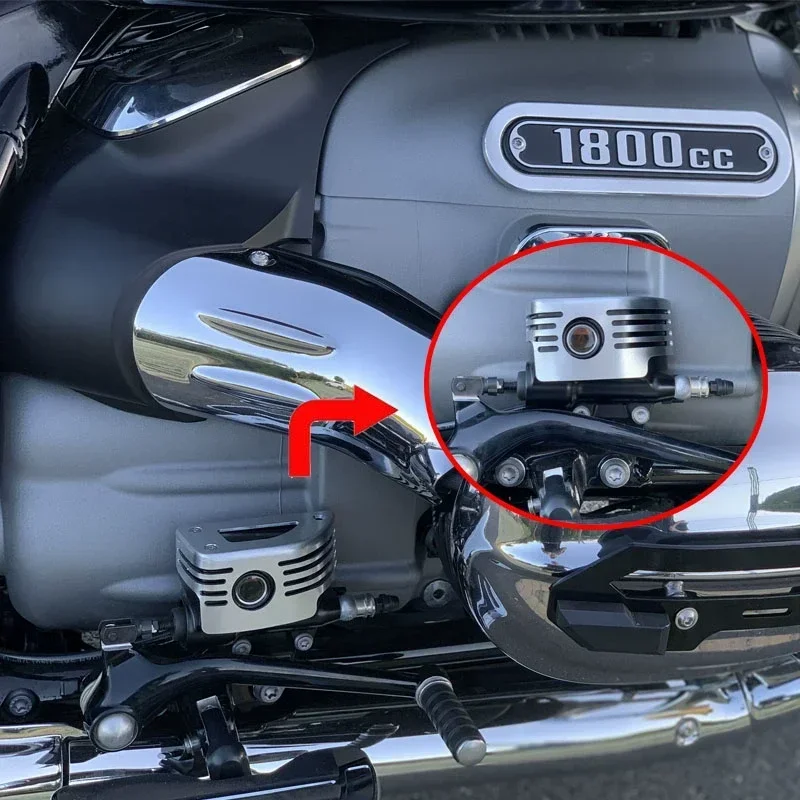 R 18 Protezione della tazza dell'olio Protezione della copertura del tappo del serbatoio del liquido dei freni posteriore del motociclo Protezione della protezione per BMW R18 B Classic Transcontinental R18B