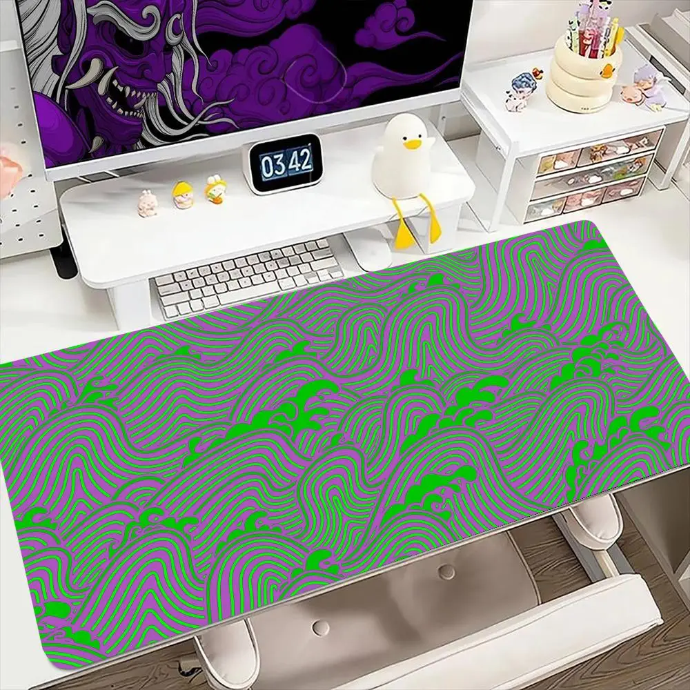 

Geometric waves Mouse Pad 900x400MM Large Gaming Mousepad Keyboard Gamer Rubber Anti-wrinkle Anti-Slip Bottom Desk Mat