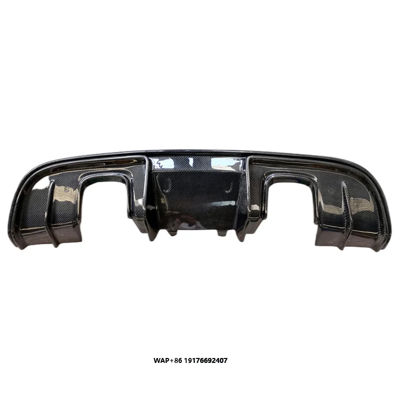 

Hot pressed dry carbon fiber rear diffuser exhaust pipe body kit 718 Boxster cayman