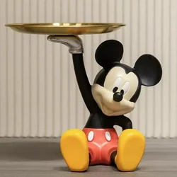 MINISO Nuovo cartone animato Kawaii Topolino Vassoio Ornamenti Figura Casa Morbido Soggiorno Camera da letto Mobile TV Decorazioni carine Presente