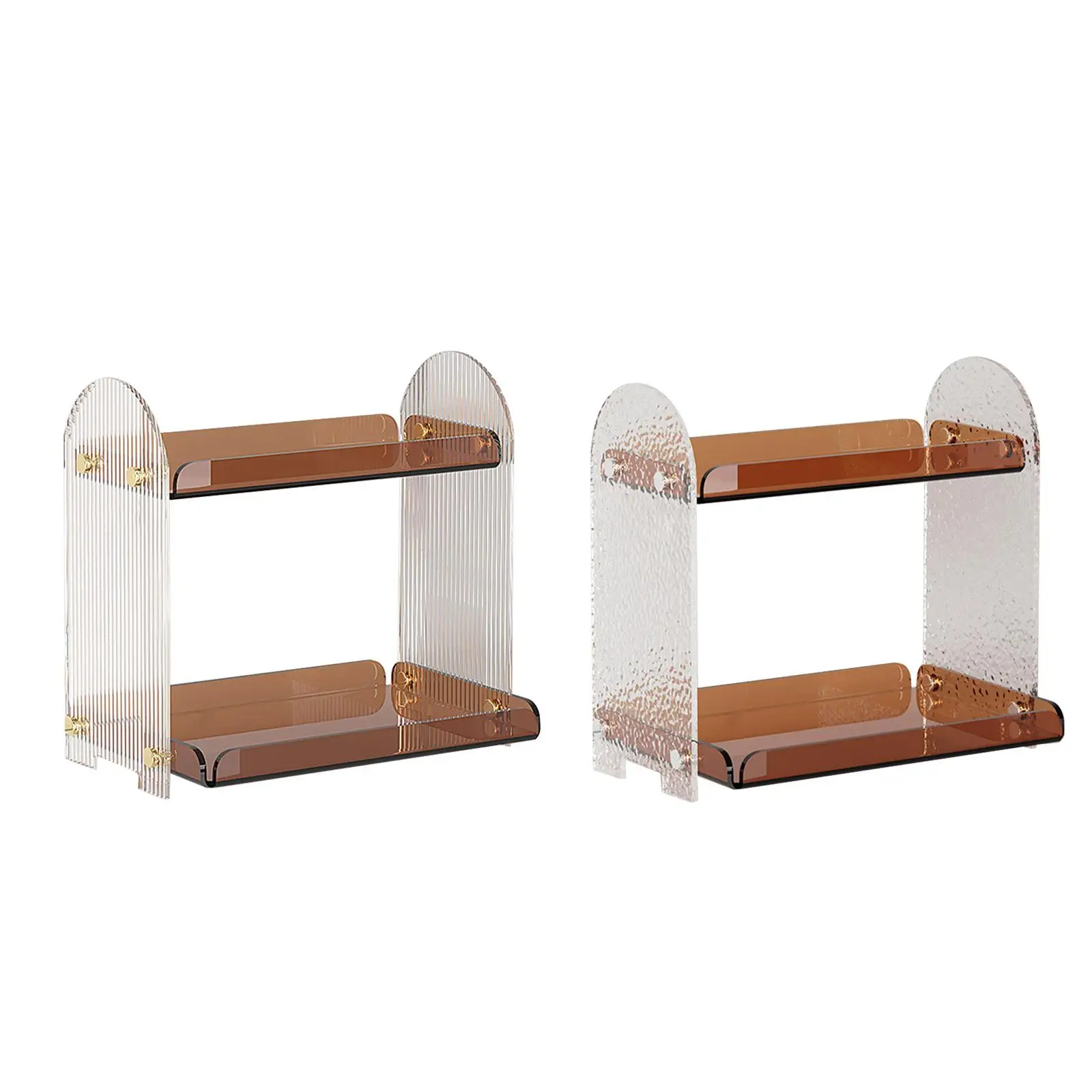 

Desktop Organizer Shelf Aesthetic Acrylic Bookcase Display Rack Bookshelf for Home Office NightStand Dresser Bedside Supplies