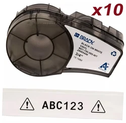 1-100PK M21-750-595 Label Cartridge Compatible Brady M21 Tape M21 750 595 White Label for Brady Printer BMP21 Plus IDPAL LABPA