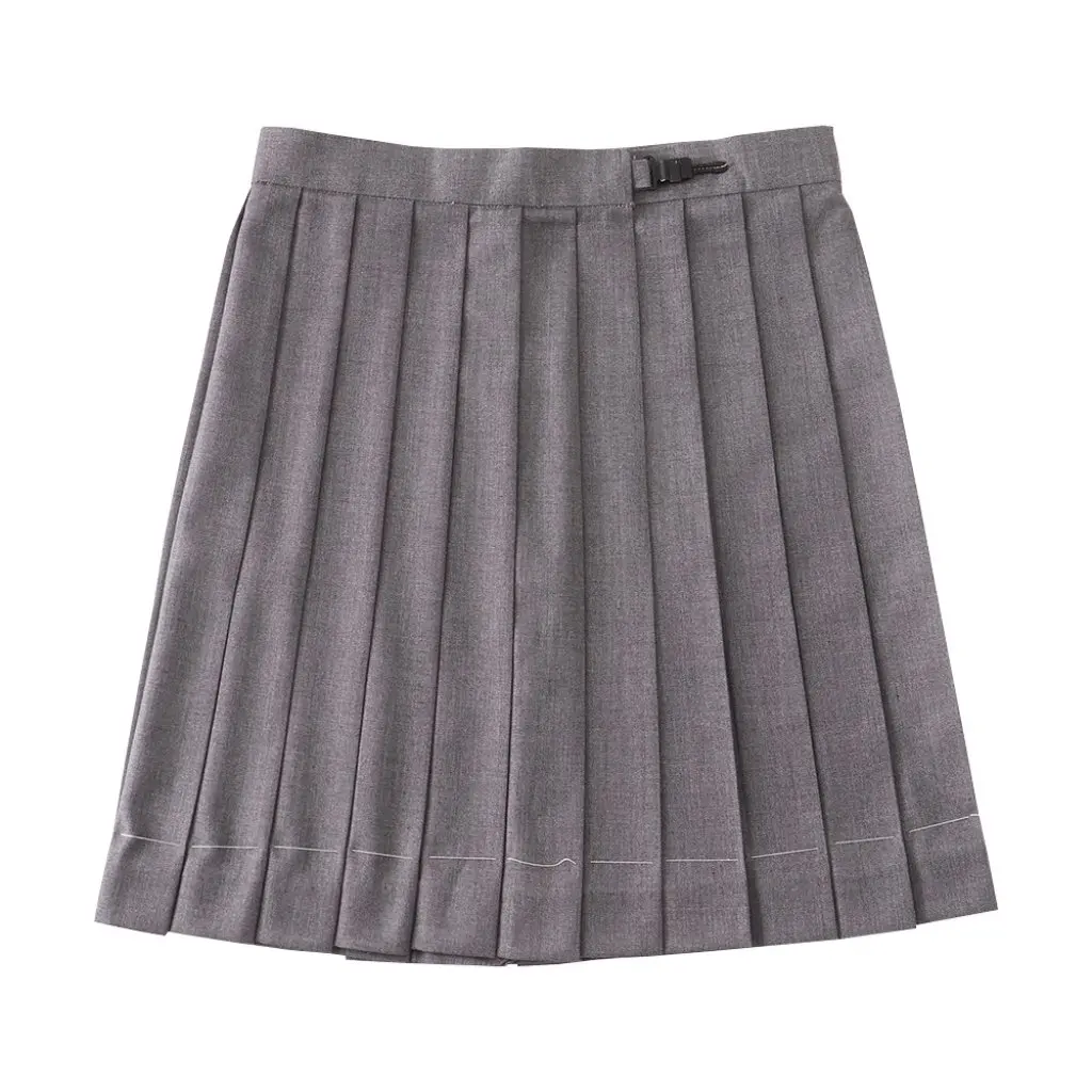

High Waist Pleated Skirt JK Uniform Solid Color Orthodox Style for Students Japanese Short Long Skirt for School Class Dress