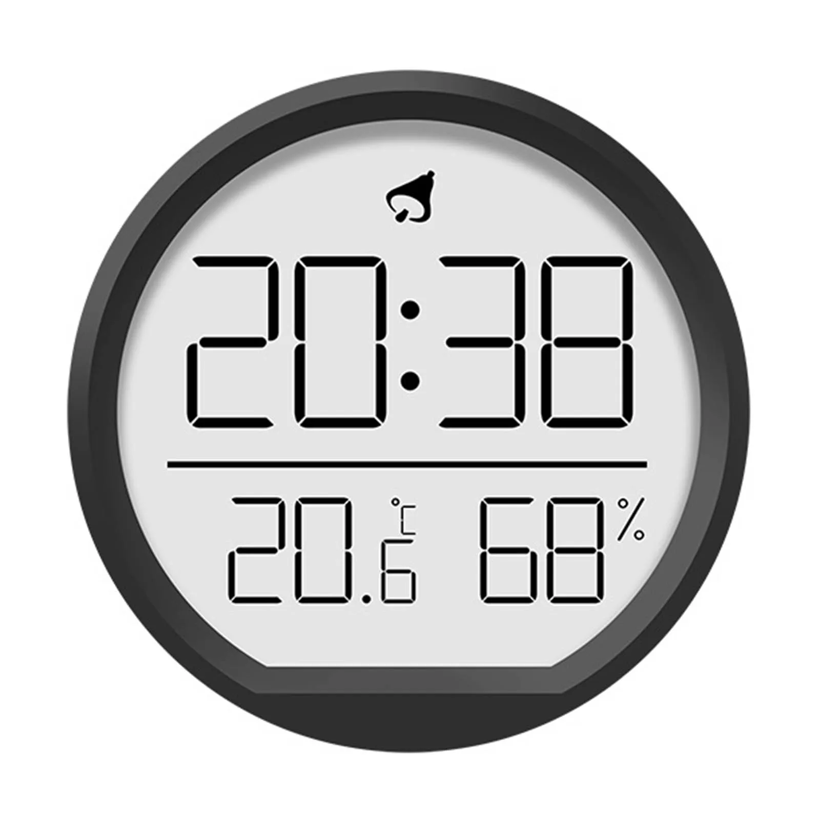 Temperature Display Clock Versatile Clock Magnetic Suction Desk Or Wall Mountable Fahrenheit And Celsius 7.4*7.4*1.6cm