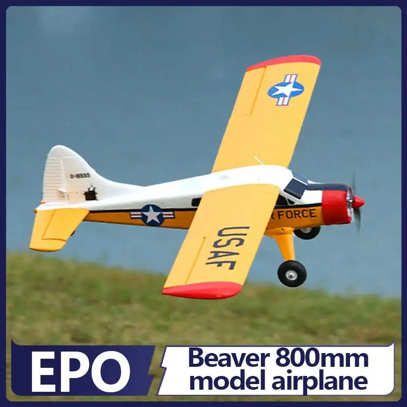 

Beaver 800mm Rc Fixed Wing Airplane Electric Beginner Friendly Rtf Ready To Fly Simulator Combo For Newbie Rc Pilots