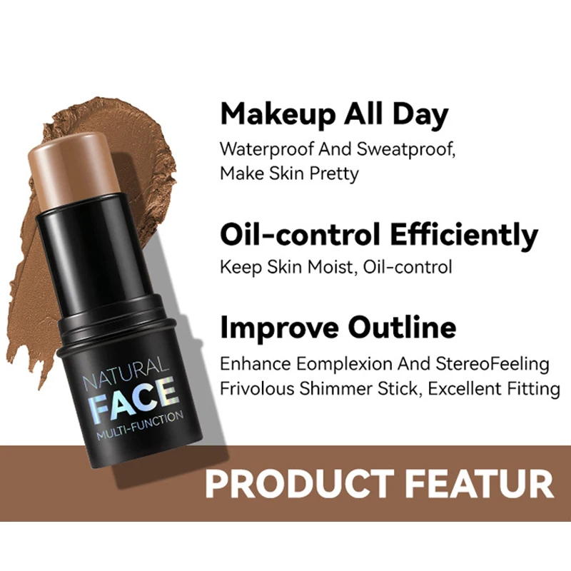 Viso Perla Pietra Evidenziatore Stick Contorno Ombreggiatura Durata Guancia Stereoscopico Schiarente Pelle Blush Illuminatore Trucco Cosmetico