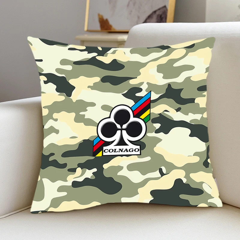 Pillowcase Throw Pillow Cushion Covers Home Living Room Sofa Couch Seat Colnago mountain bike brand logo Square pillow Decor