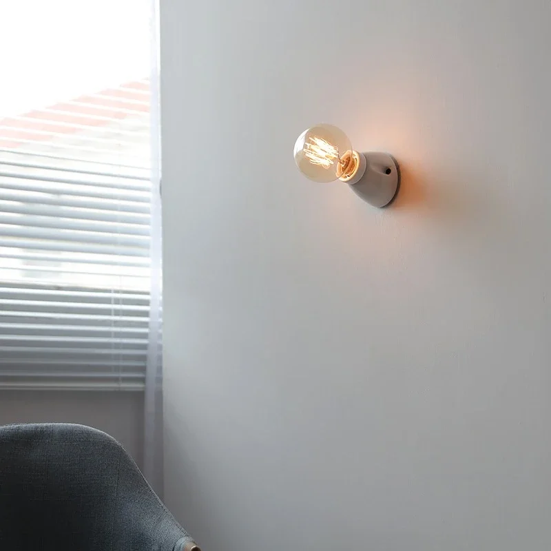 Lamp Bases Porcelain Lampholder E27 E26 Black White Vintage Ceramic Lamp Socket Wall Holder Ceiling Light Bathroom Kitchen