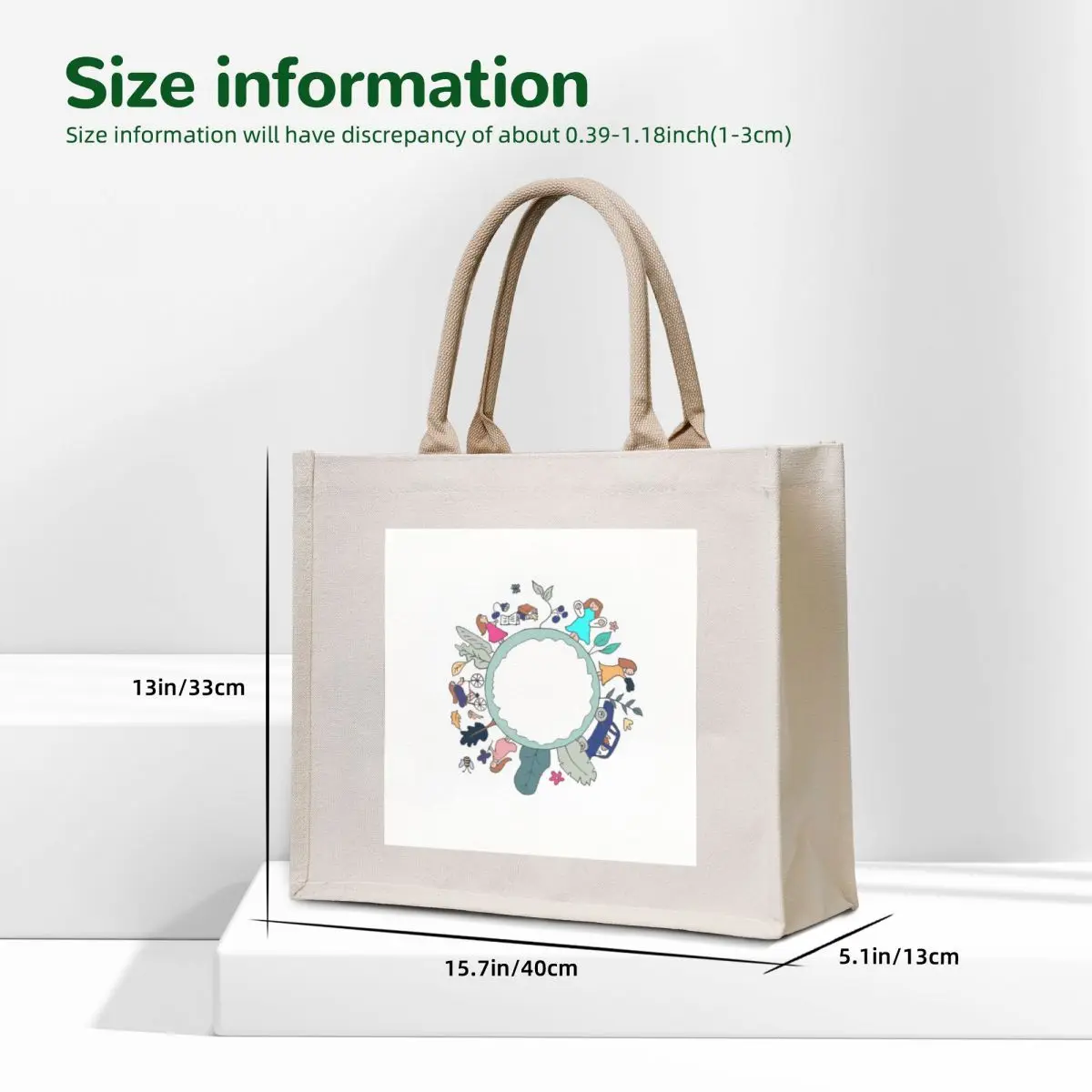Woman's world is a rollercoaster Tote Bag sacs de shopping Fabric bag Lady bag