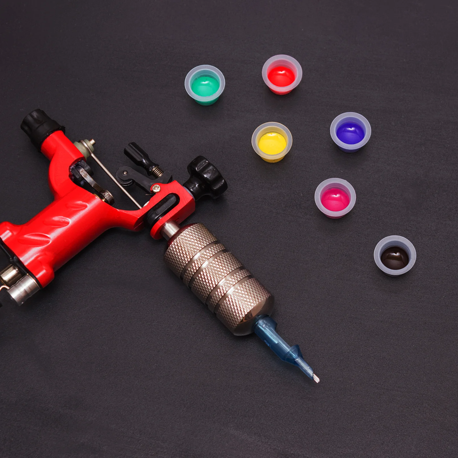 

100Pcs Tattoos Ink Cups Premium Plastic Wide Edge Spill Proof Pigment Holders for Professional Tattoo Supplies