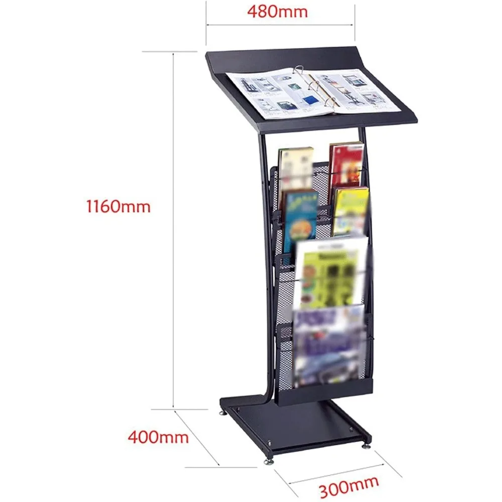 Magazine & Newspaper Rack   Information Rack Display Rack for Office Magazine Newspaper Storage