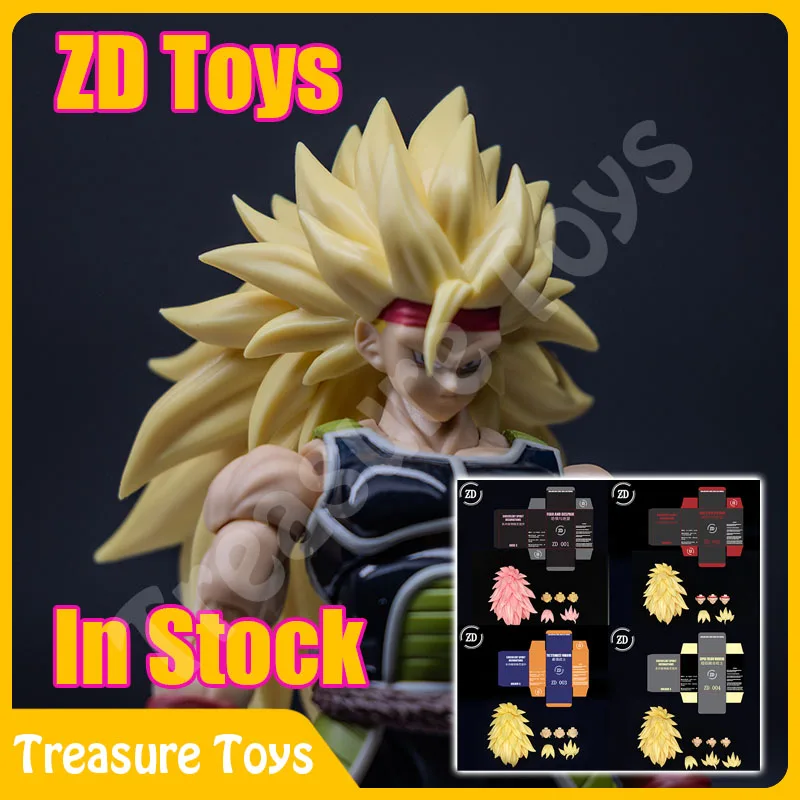 ZD Toys Dragon Ball Super Saiya SSJ3 Vegito Gogeta negro Son Goku Zamasu Bardock accesorios para la cabeza Anime figuras de acción juguete de regalo