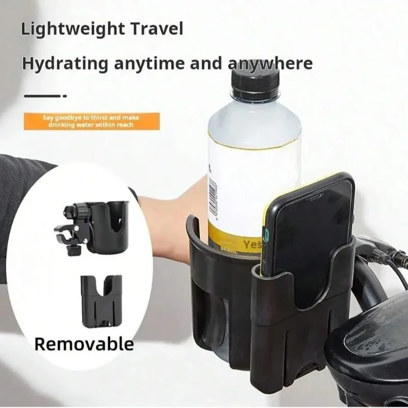 

Stroller cup holder,360° adjustable anti-slip clip design, suitable for baby bottles,coffee cups, bicycles and pram accessories