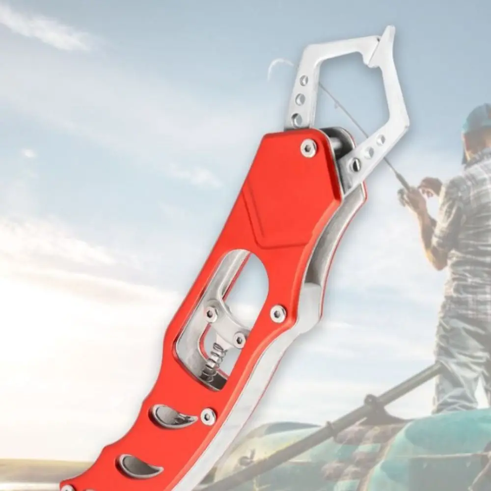 

Aluminum Alloy Metal Fishing Tongs Gripper Comfortable Grip Strong Locking Fish Nose Pliers Not Wet Hands Catch Fish