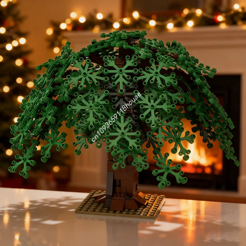 

376pcs MOC Willow Tree Cityed Model Building Blocks Assemble Toys Creative Idea Christmas Gift Education Brick Kids Birthday