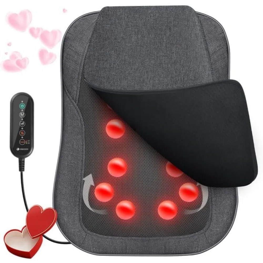 

Heated Shiatsu Back Massager for Deep Tissue Relief - Perfect 2025 Birthday Gift for Parents