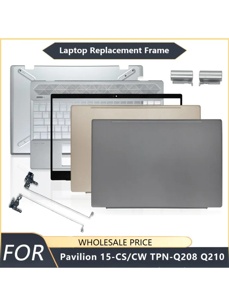NOWY Do HP Pavilion 15-CS 15-CW TPN-Q208 Q210 Laptop LCD Tylna Pokrywa/Ramka Przednia/Palmrest/Dolna Obudowa/Zawiasy/Klawiatura — zdjęcie produktu 7