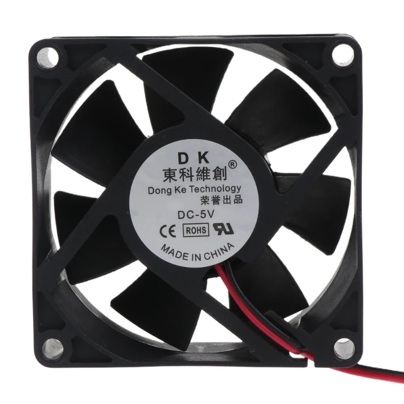 583D 7025 Fan Dual Ball Bearing CPU Cooling Radiator 5V 12V 24V 70mm XH2.54 2Pin Fan Computer Case Server Radiator 70x70x25mm