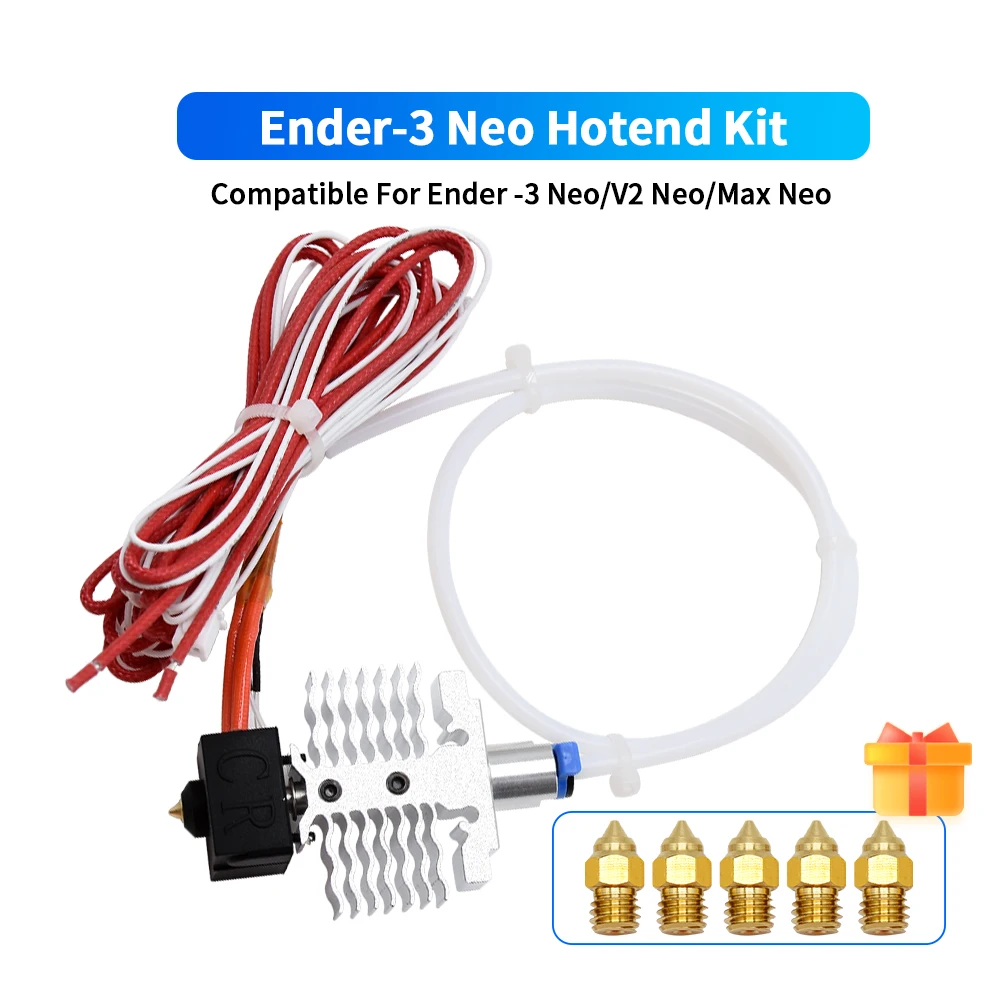 Ender 3 V2 Neo J-head Hotend kit with Silicone Socks 0.4mm Nozzle For Ender 3 V2 Neo/Ender 3 Max Neo Extruder Hotend Kit