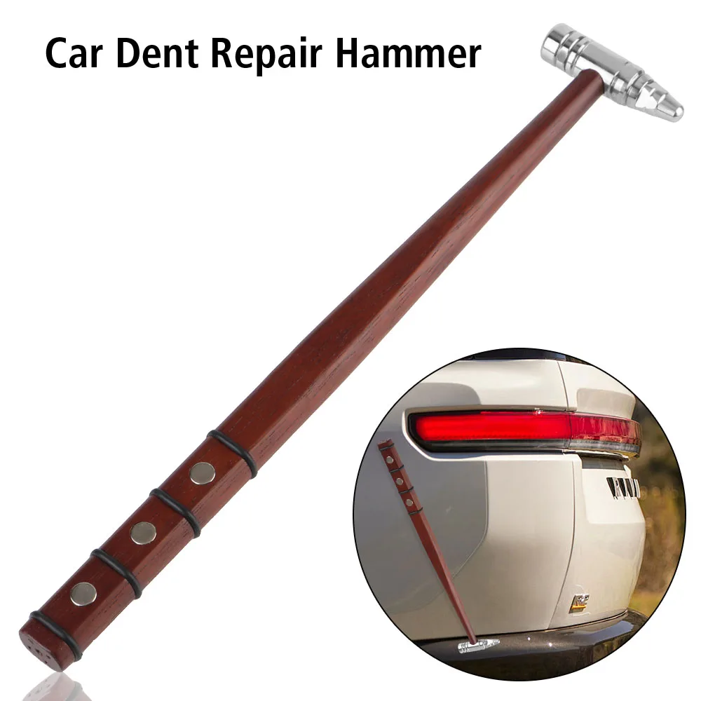 Magnetism Car Dent Repair Hammer Traceless Repair Tool Percussion Leveling Hammer Replaceable Bumps Dents Shaping Repair