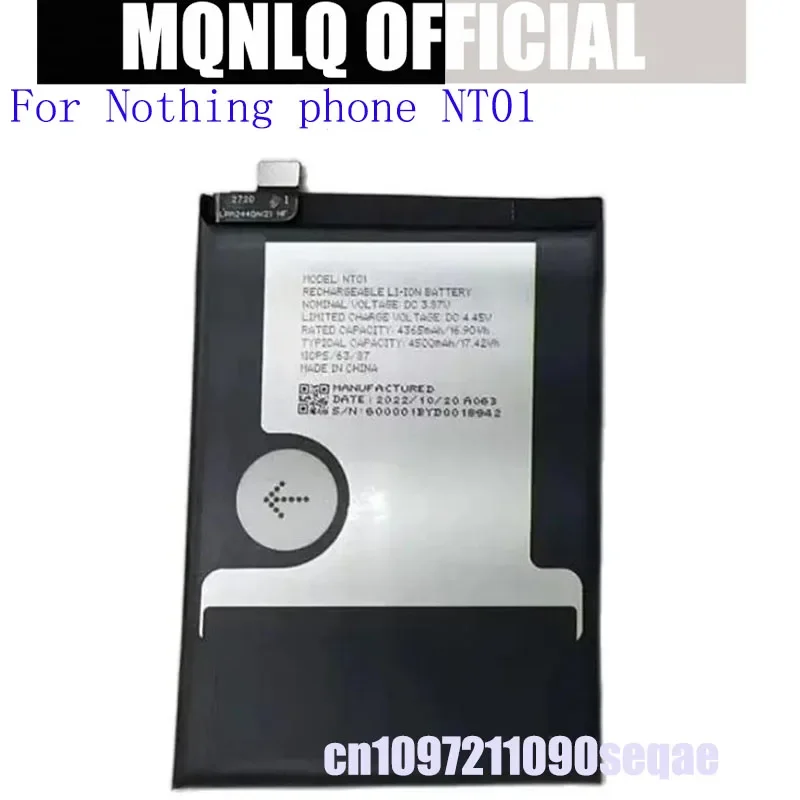 New 100% New Battery 4500mAh NT01 For Nothing phone NT01 Nothing phone 1 one Batteries
