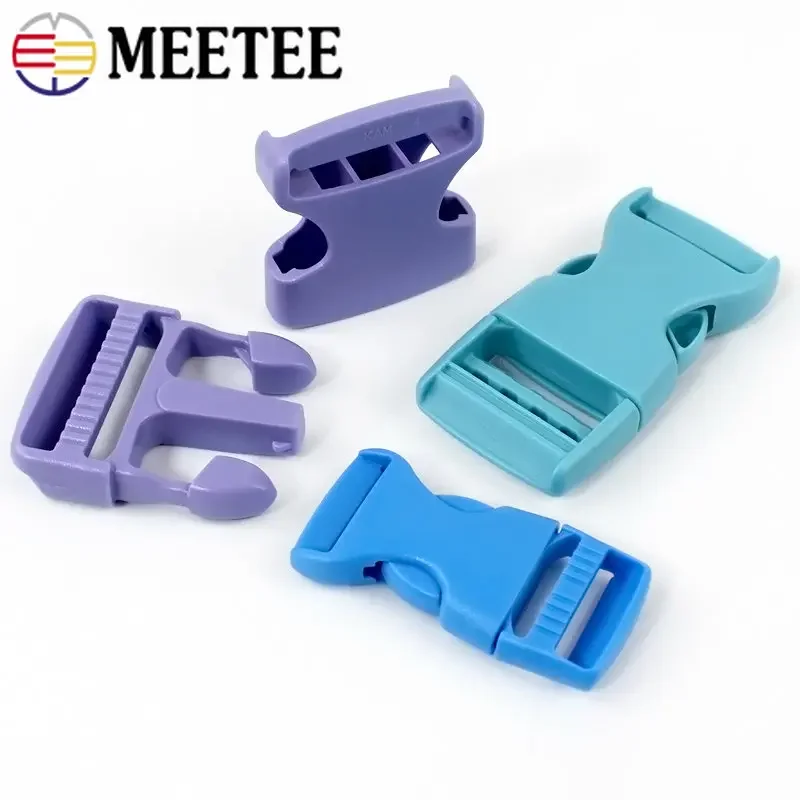 5Pcs 15-38mm Plastic Backpack Buckle Bag Strap Side Quick Release Buckles Pet Collar Belt Webbing Adjust Clasp DIY Accessories