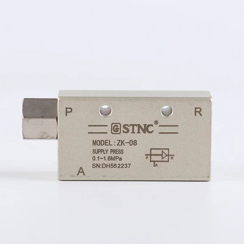 [STNC] مولد فراغ هوائي ZK-06/08/10 مولد الضغط السلبي لصمام الشفط والعادم