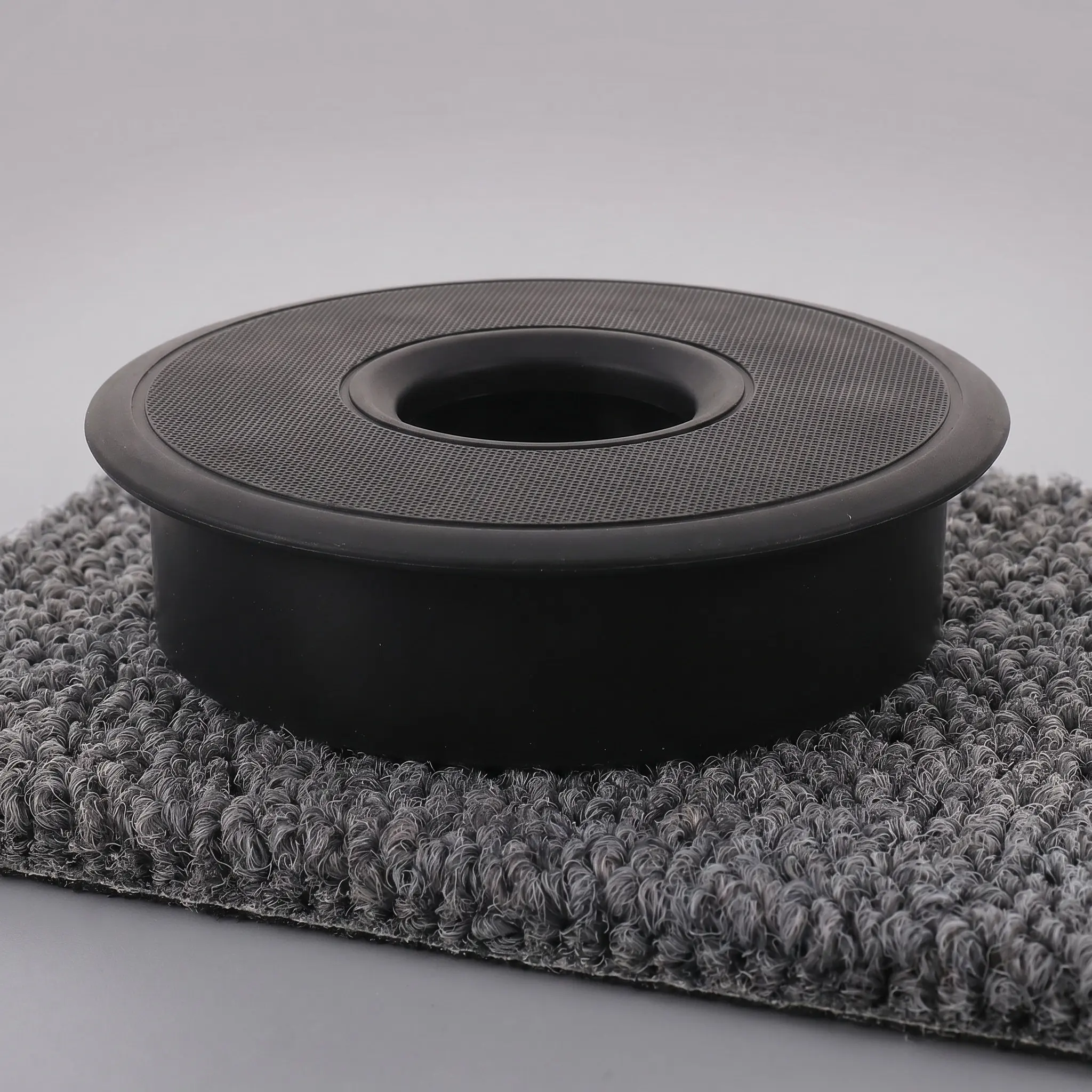 Car Cup Holder Insert Mat Black Plastic Center Console Enhanced Depth Anti-Slip Drink Mat Universal Fit Vehicle Cup Coaster
