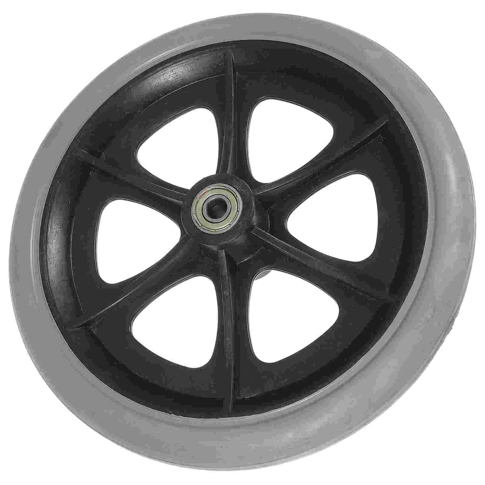 Walking Wheel 8 Inch Front Elder Wheels Wheelchair Accessories Plastic Solid Tire