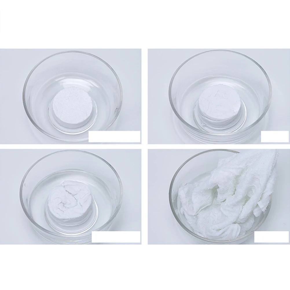 

5Pcs Disposable Towel for Travel Quick Expand Soft Cotton Fiber Towel Portable Individual Pack Ideal for Sports Camping Use