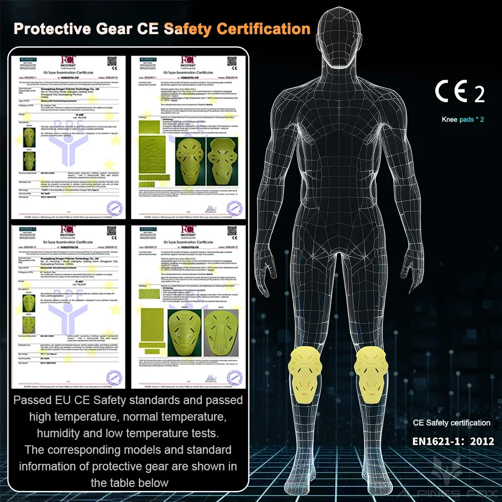 Winter Motorbike Trousers Men's Motorcycle Quick Release Pants Built in CE Protectors Warm Waterproof Off-road Motocross Pants - Image 5