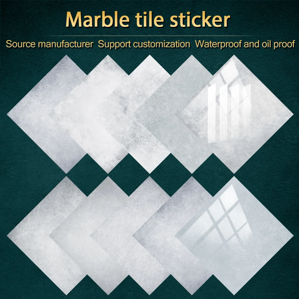 10/15/20/30cm Bathroom Floor Stickers Home Decoration Kitchen Table Cupboard Art Mural Self-adhesive Removable Wall Decor 10pcs