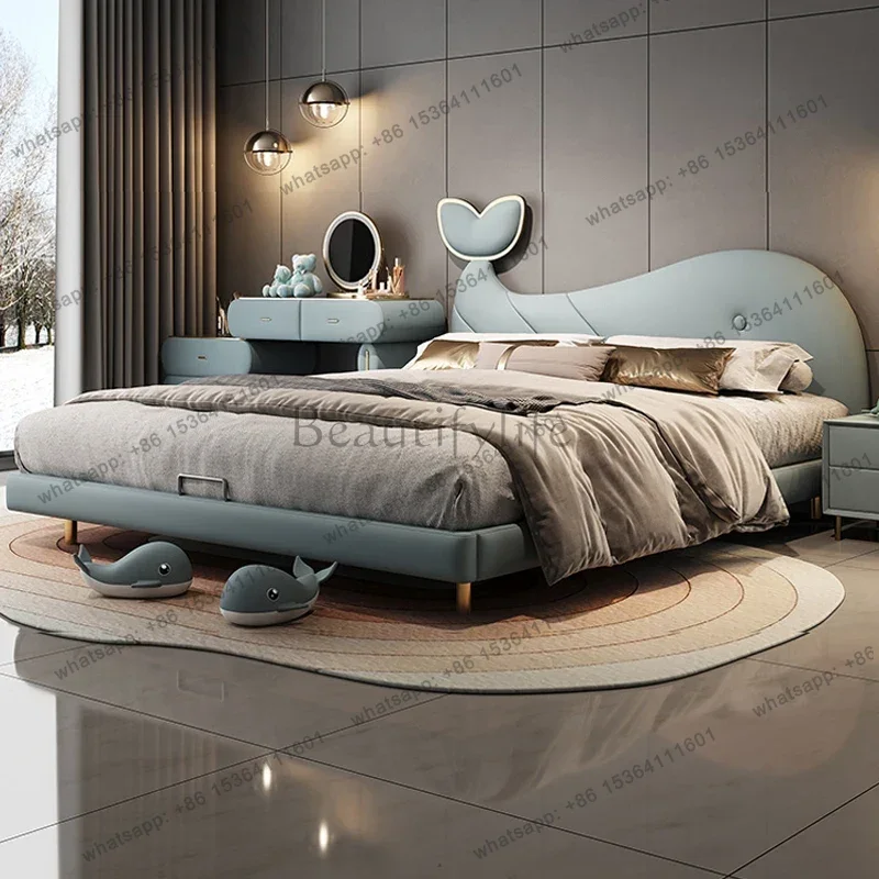 LJY Luxury Decoration  Beds Normal Cheap Simple Single Custom Kids Beds Wooden Design Modern Lit Pour Enfants Furniture Home