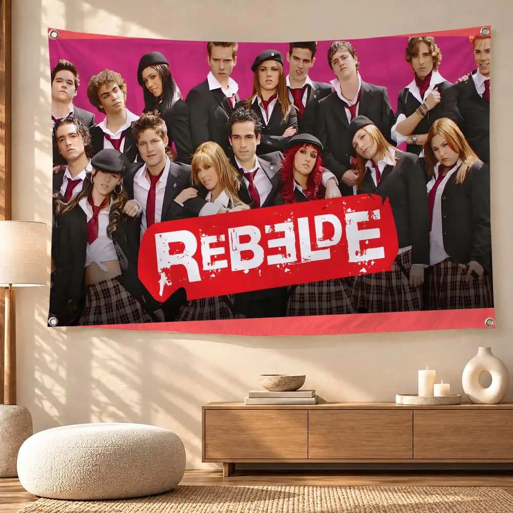 Rebel Action Drama Character Theme Flags Wall Hanging for Outdoor Camping, Family Celebrations & Garden Home Decor Gift