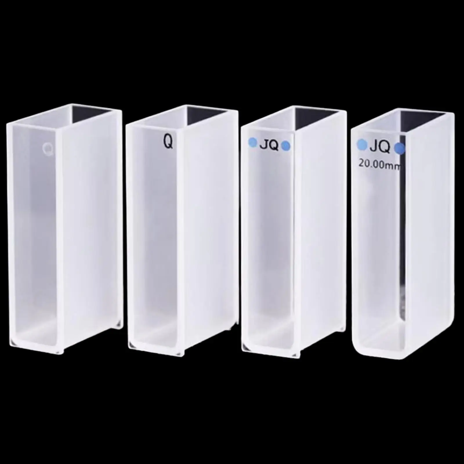 20mm Path Length 7ml 2-way Light JGS1 Quartz Cuvette Cell With PTFE Lid For UV Spectrophotometers Transmittance More Than 80%