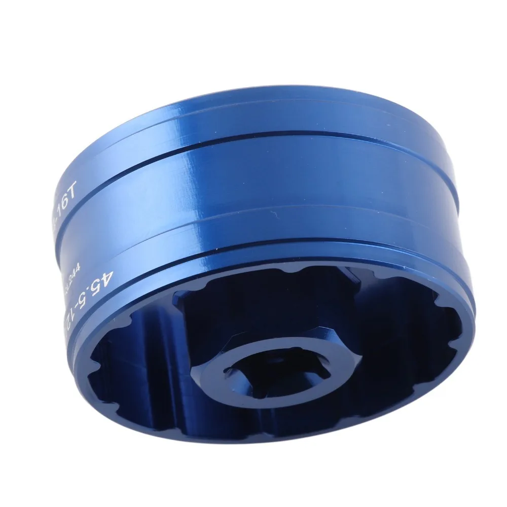 

16 Notch Bicycle Bottom Bracket Tool 44-45.5mm Double Sided Bottom Bracket Removal Tool Aluminum Alloy for BB52/RS500/GXP/DUB