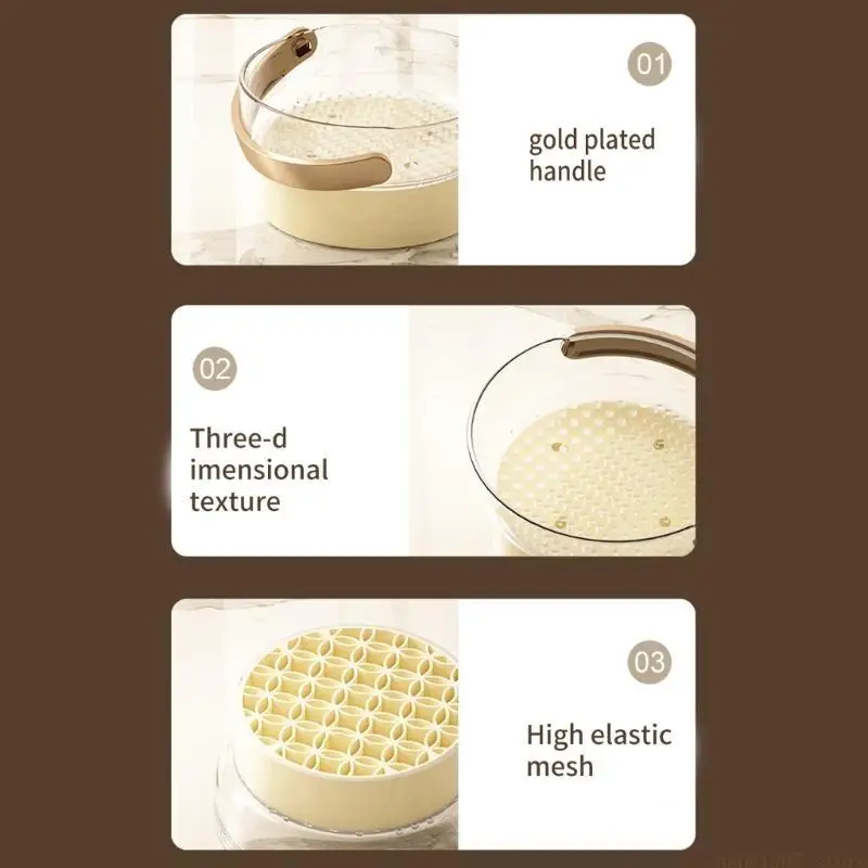 QX2E Practical Beauty Tool Holder Convenient Makeup Tools Storage Solution Cosmetic Brush Stand for Beauty Enthusiasts