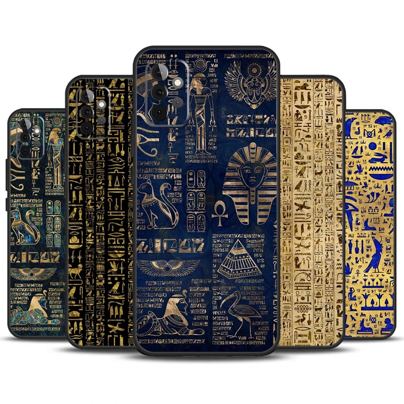 Ancient Egyptian Hieroglyphic Case For Samsung Galaxy A13 A33 A53 A32 A52 A22 A12 A15 A25 A71 A51 A14 A24 A34 A54 Cover