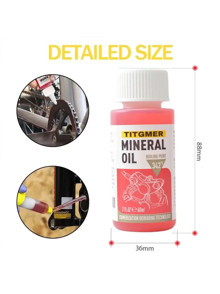 AliExpress 1/2/4/6/8/10/12 Pcs 60ml Bicycle Brake Mineral Oil Fluid for Road MTB Mountain Bike Hydraulic System Accessories