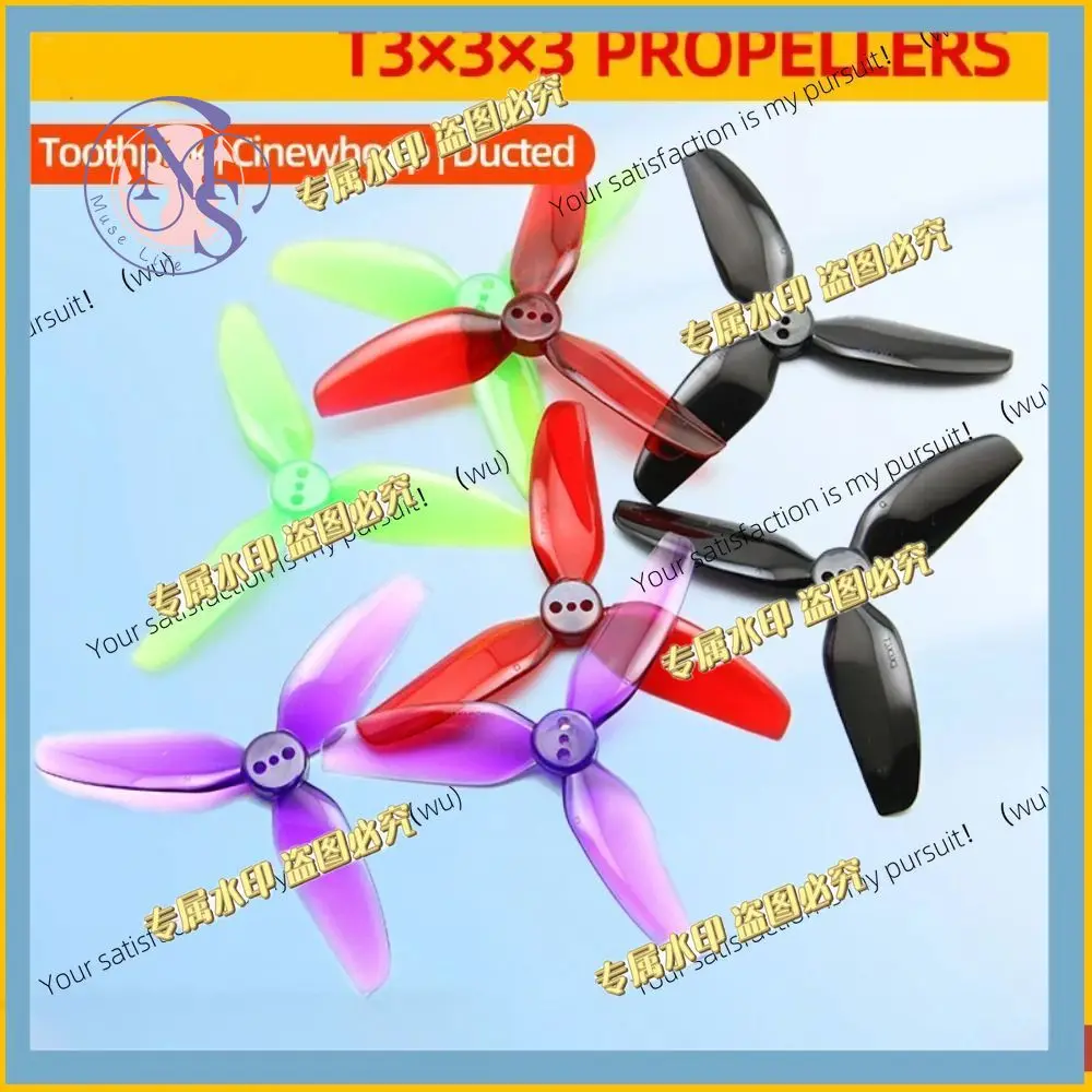 4Pairs HQProp T3X3X3 Propeller 3030 3-Blade PC Props CW CCW For RC FPV Freestyle 3inch Toothpick Cinewhoop Ducted Drone CineLog