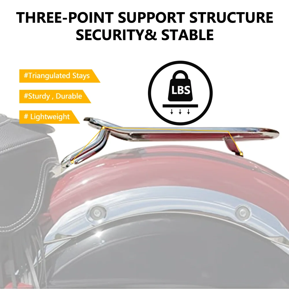 Rear Rack Luggage Rack for Indian Chief Chieftain Springfield Vintage 2014-2022 Modified Rear Tail Motorcycle Solo Luggage Rack